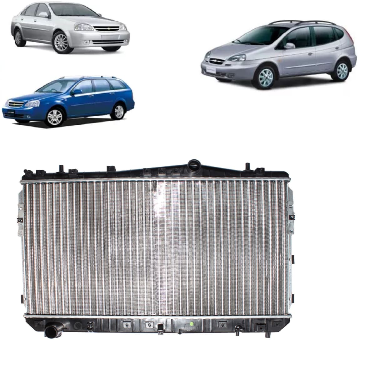 RADIADOR MOTOR CON Y SIN AIRE / CHEVROLET OPTRA 1.6 04/12 / MECANICO 0