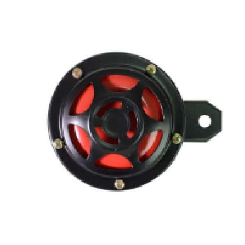 BOCINA NEGRA/ROJA PLATO NORMAL 9 CM 12V1