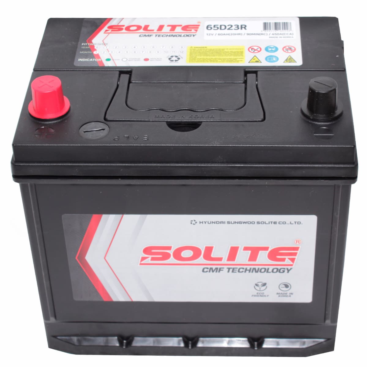 BATERIA 60 AH 65D23R / CCA450 (+ -) / L230-AN172-AL2203