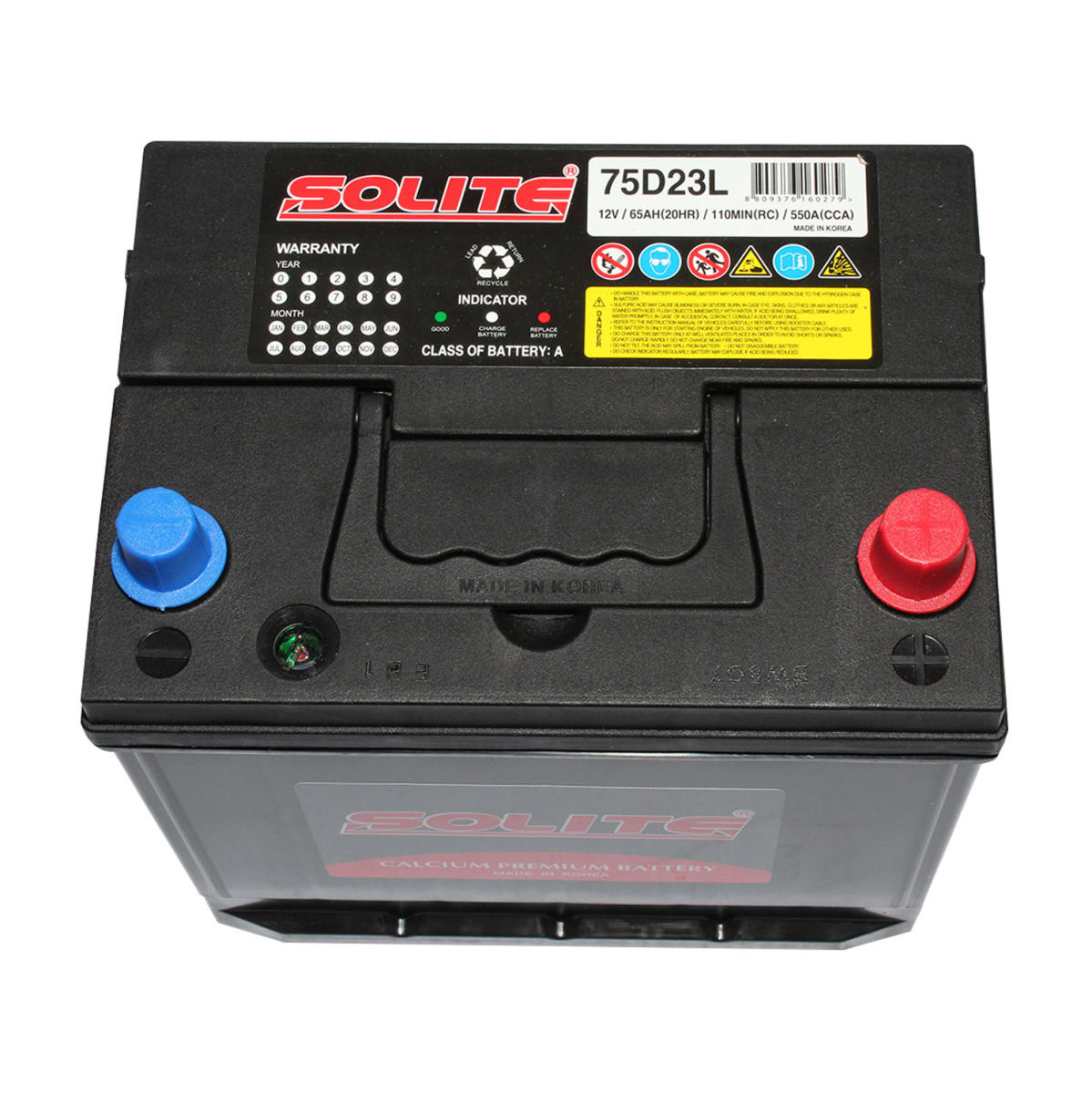 BATERIA 65 AMP CCA550 POSITIVO RH SOLITE 0