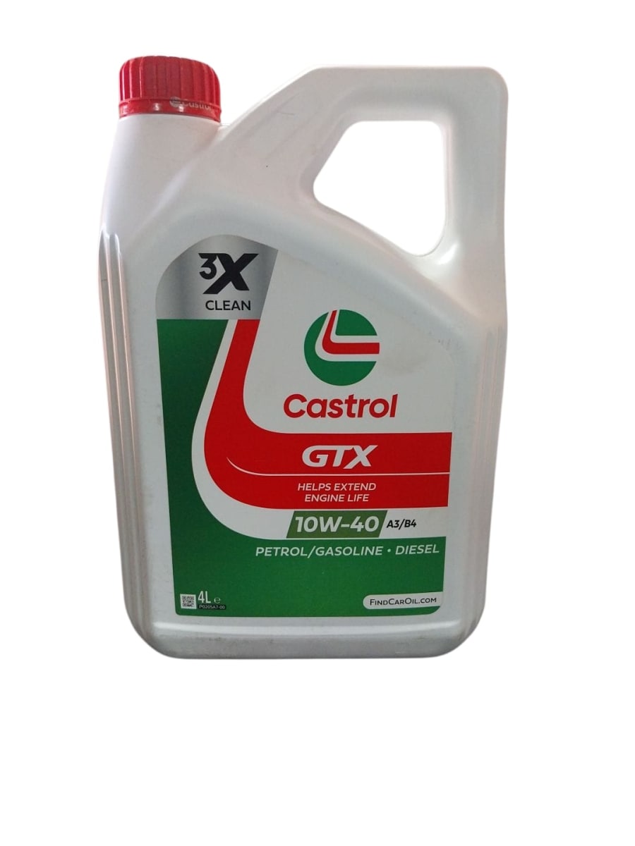 ACEITE 10W40 4 LITROS CASTROL GTX ULTRACLEAN SN A3/B43