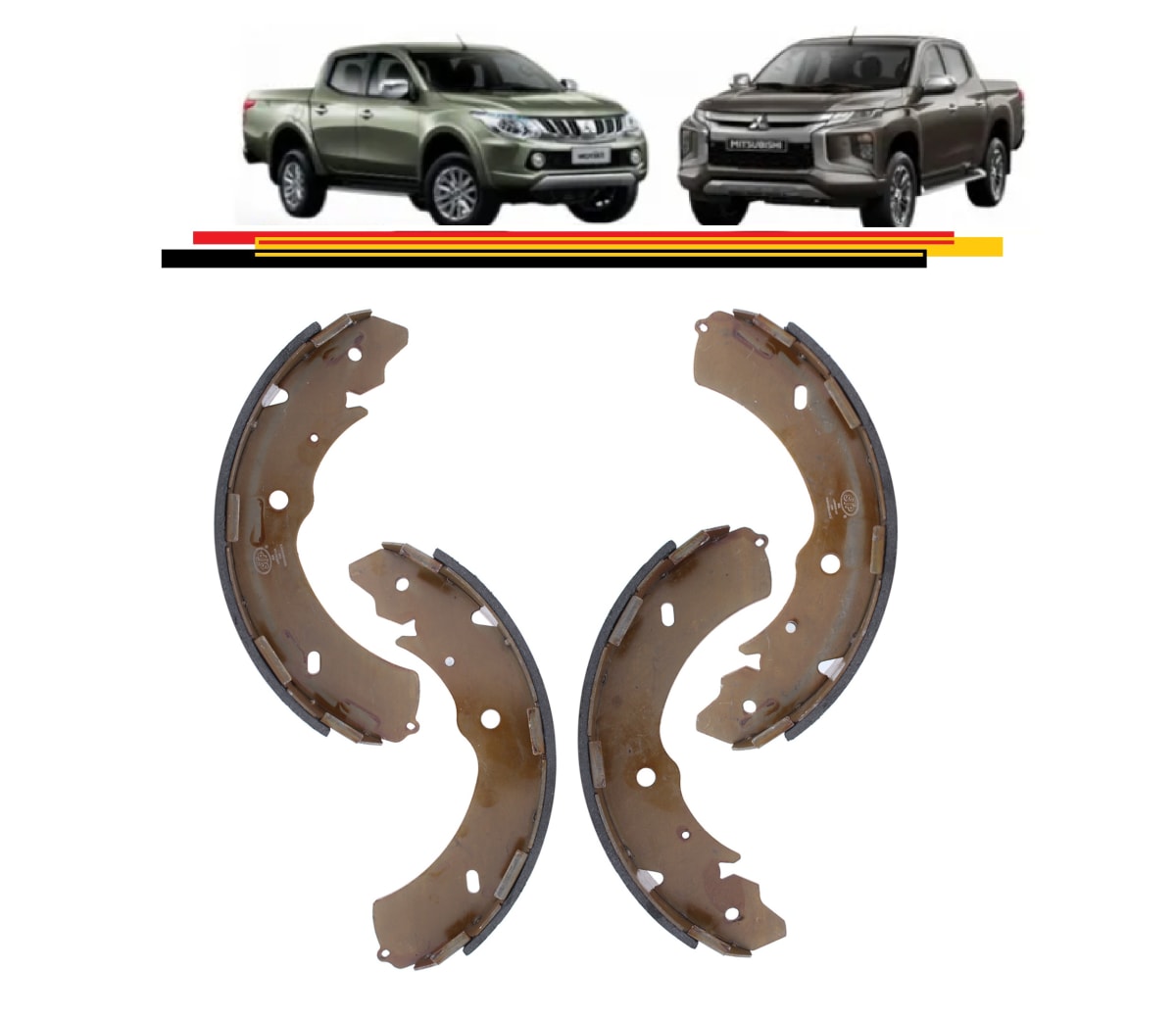 BALATAS FRENO 2WD 4WD / MITSUBISHI L200 DAKAR-KATANA-WORK2