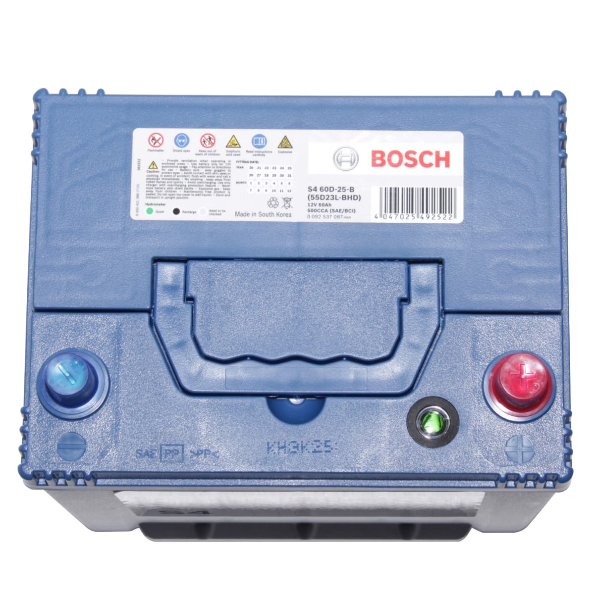 BATERIA 60AH AMPERES 55D23L CCA500 (-+) L230 - AL172 - AL220 BOSCH MOTORCENTER2