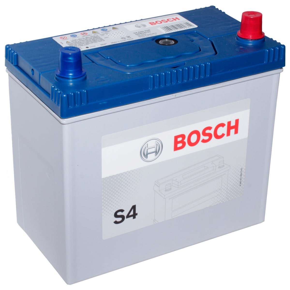 BATERIA BOSCH 12 VOLT 42AH AMPERES CCA400 46B24LS 45AH (-+) BORNE ESTANDAR SIN PESTAÑA3