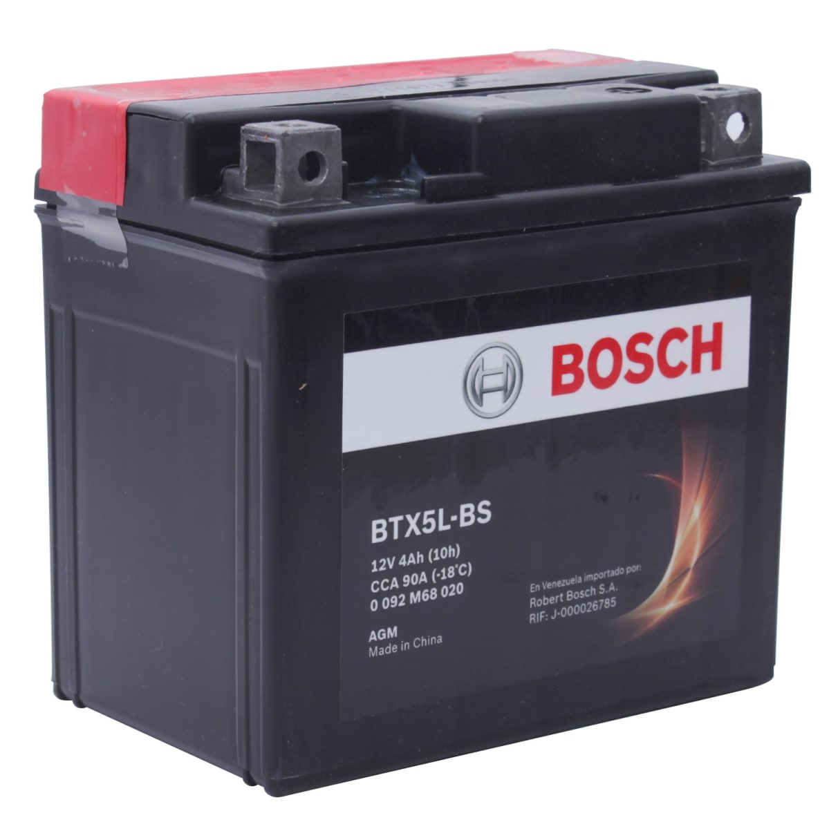 Bateria Moto Bosch 12v 4ah / R15 Fz16 Xr150 (ytx5l) Btx5l-bs3