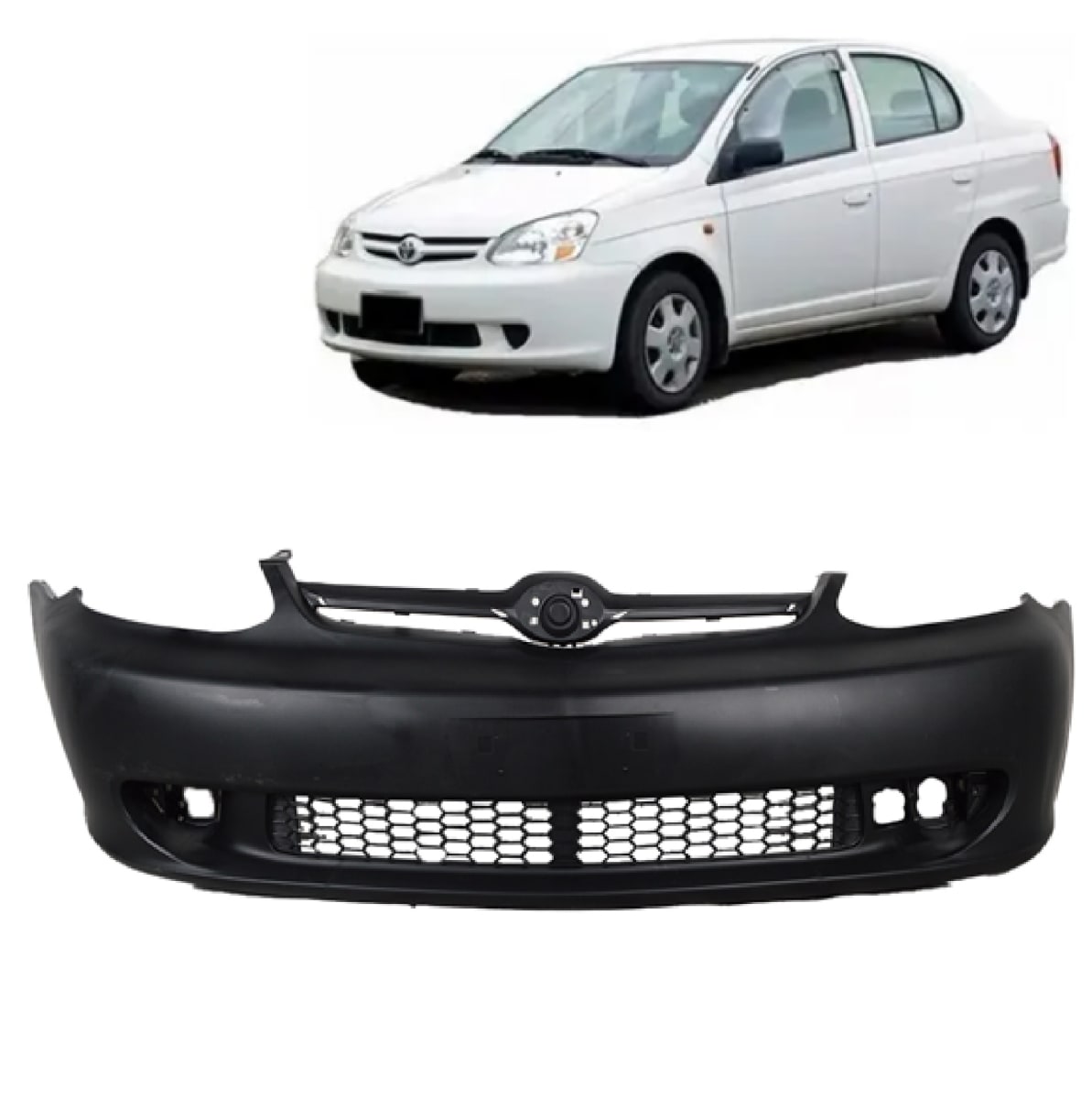 PARACHOQUE DELANTERO CON HOYO CON REJILLA TOYOTA YARIS SEDAN 2003/2005 2
