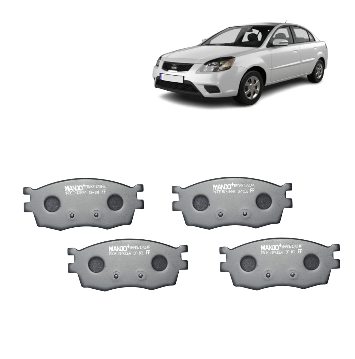 PASTILLAS FRENO DELANTERO / HYUNDAI ACCENT 1.4 - 1.5 - 1.6 06/11 / RIO JB 1.4 -1 .6 06/11 1