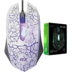 Mouse Gamer Pro Reptile Rx0008 Blanco Retroiluminado