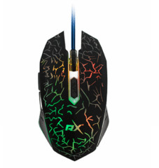 Mouse Gamer Pro Reptile Rx0007 Negro Retroiluminado