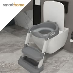 Asiento Escalera Adaptador Urinario Infantil Gris