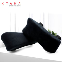 Set de Cojines Ergonómicos Apoya Brazos Ktana Negro