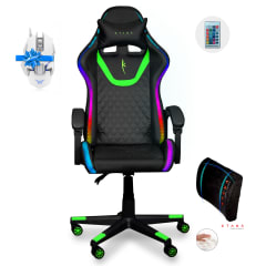 Silla Gamer Led Spectre Premier Ktana Negro con Cojín Ergo