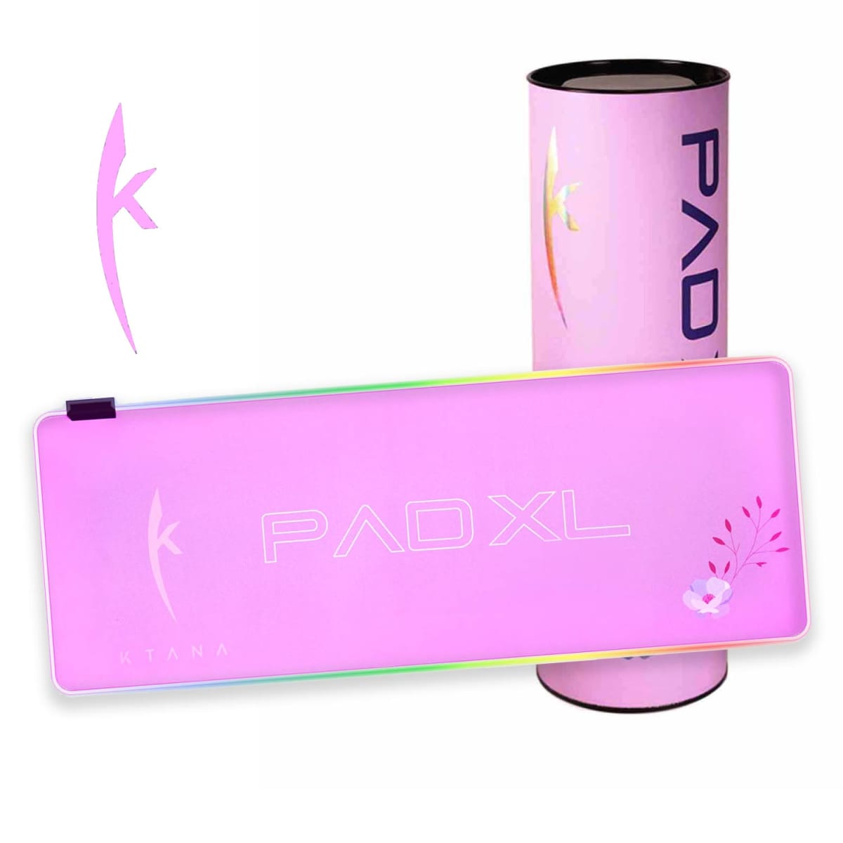 MOUSE PAD LED GAMER PROFESIONAL ROSADO 80X30 CMS KTANA1