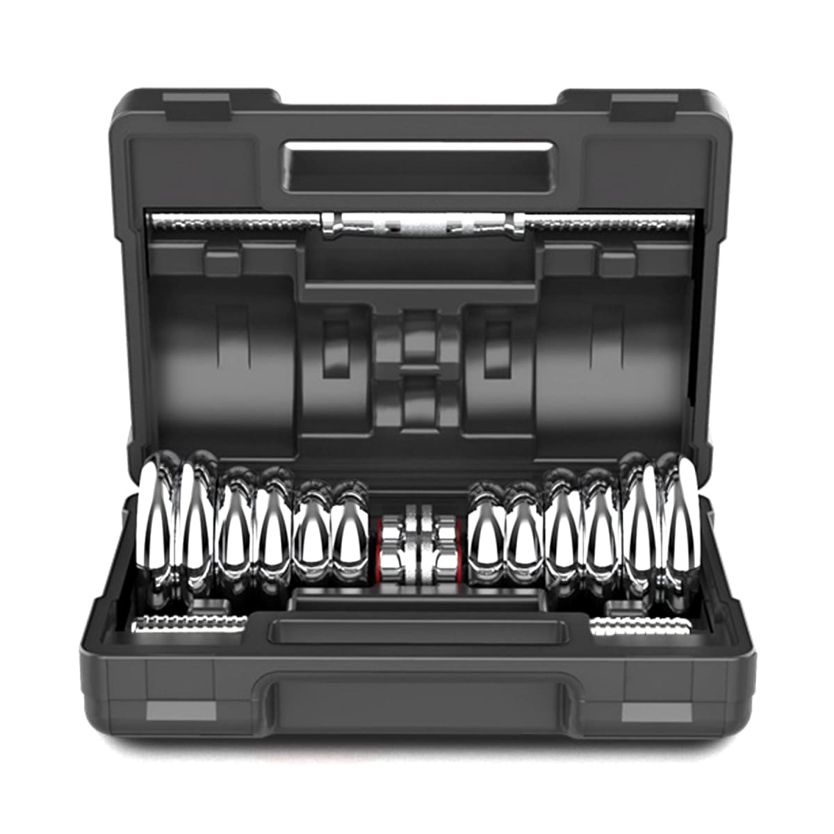 Set de Pesas Cromadas con Estuche 20k1