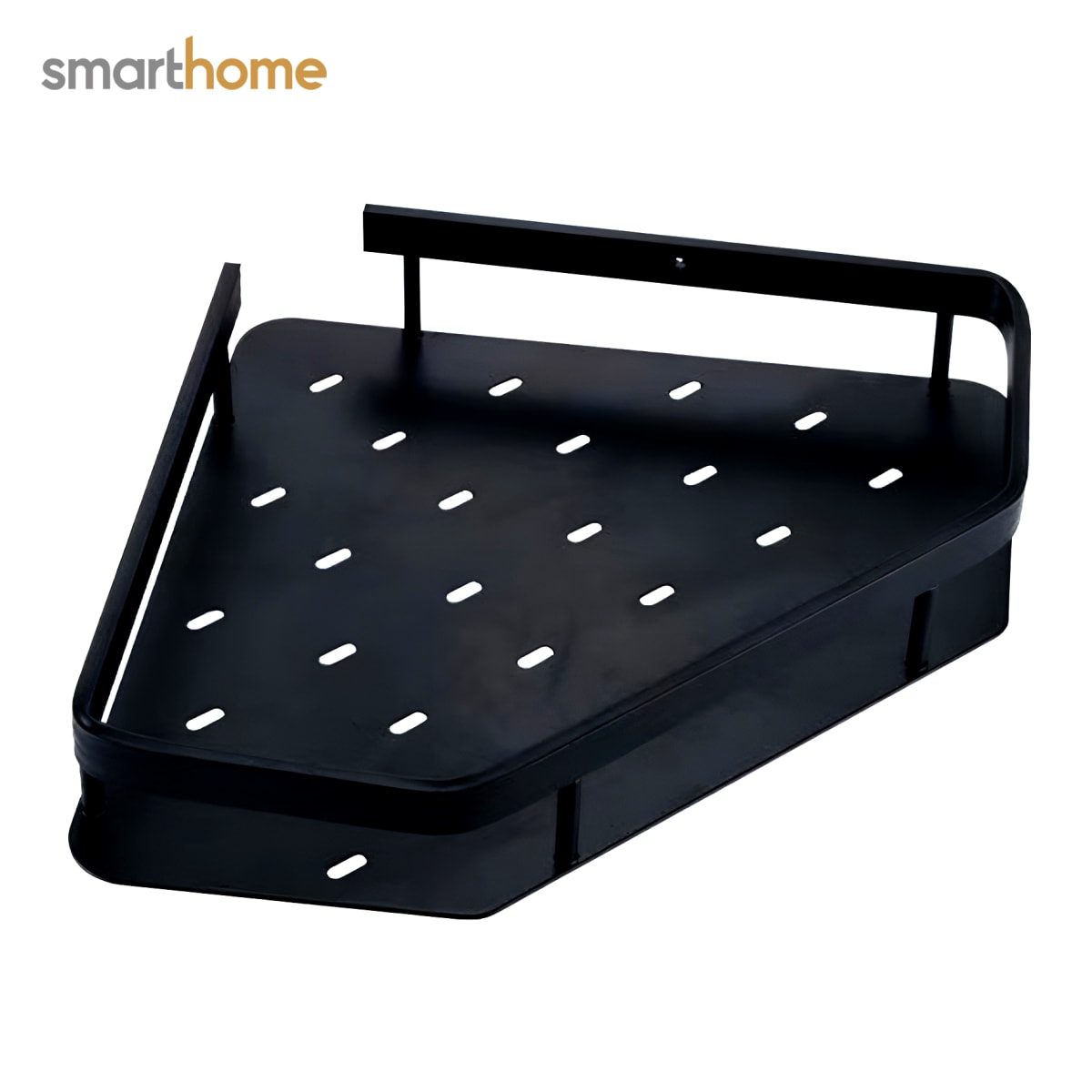 Set 3 Esquinero Baño Acero Mate Smarthome Negro4