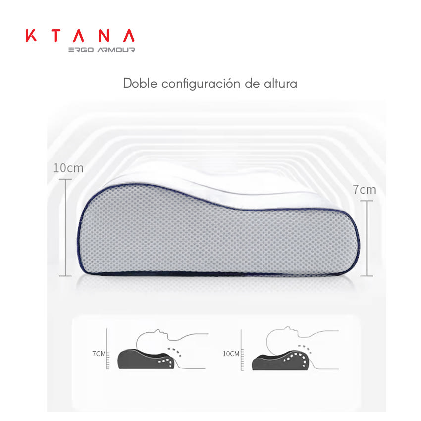 Almohada Cervical Ergo Armour Ktana Memory Foam3