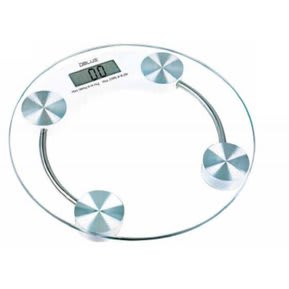Pesa Balanza de Baño de Vidrio Templado Dblue Redonda2