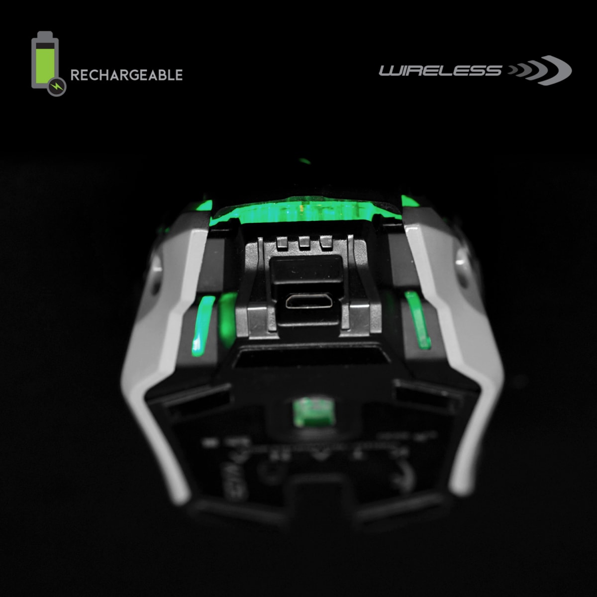 Mouse Gamer Inalambrico Recargable KTANA K09 Negro promo llavero de Regalo6