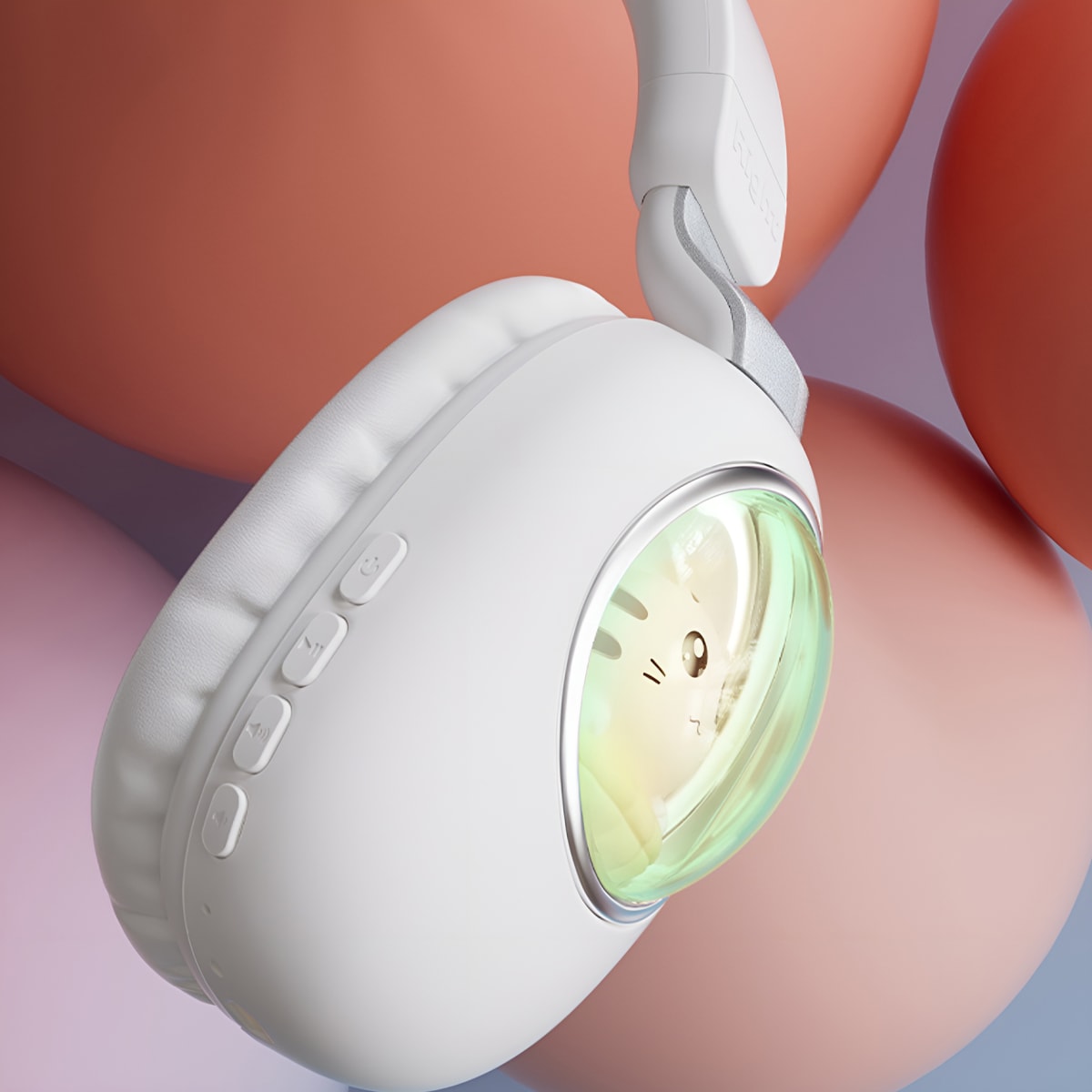 Audífono Bluetooth Diseño Kwai Cat Celeste8