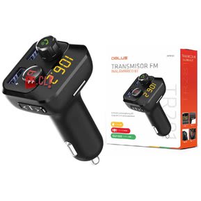 Transmisor Fm Bluetooth Auto 2 Usb Dblue Negro2