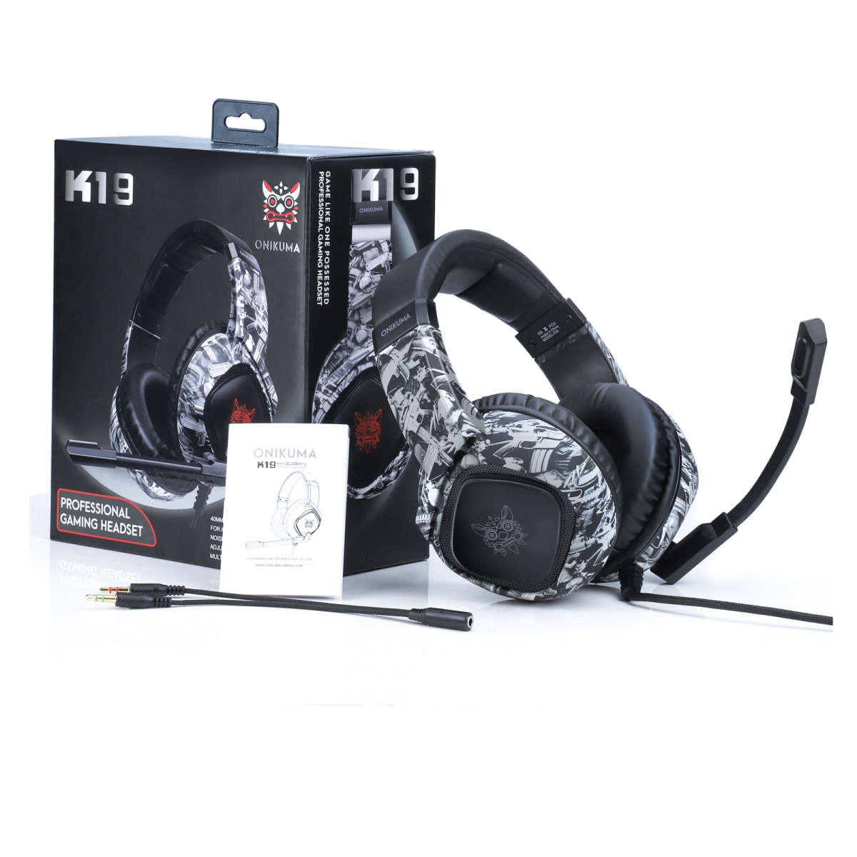 Audífonos Gamer para Ps4 Pc Xbox One Onikuma K19 Diseño8