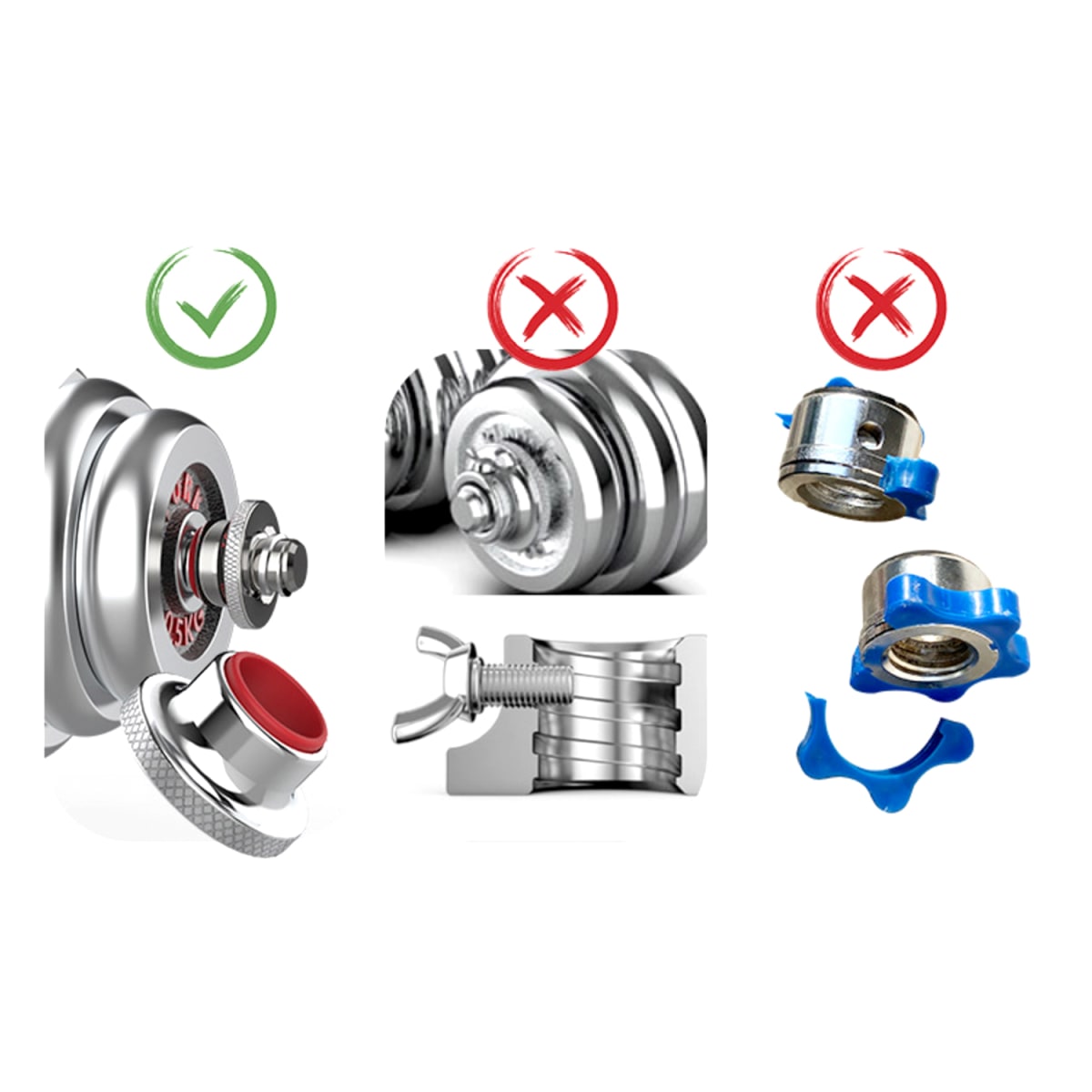 Set de Pesas Cromadas con Estuche 20k6