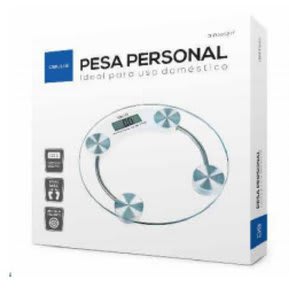 Pesa Balanza de Baño de Vidrio Templado Dblue Redonda3