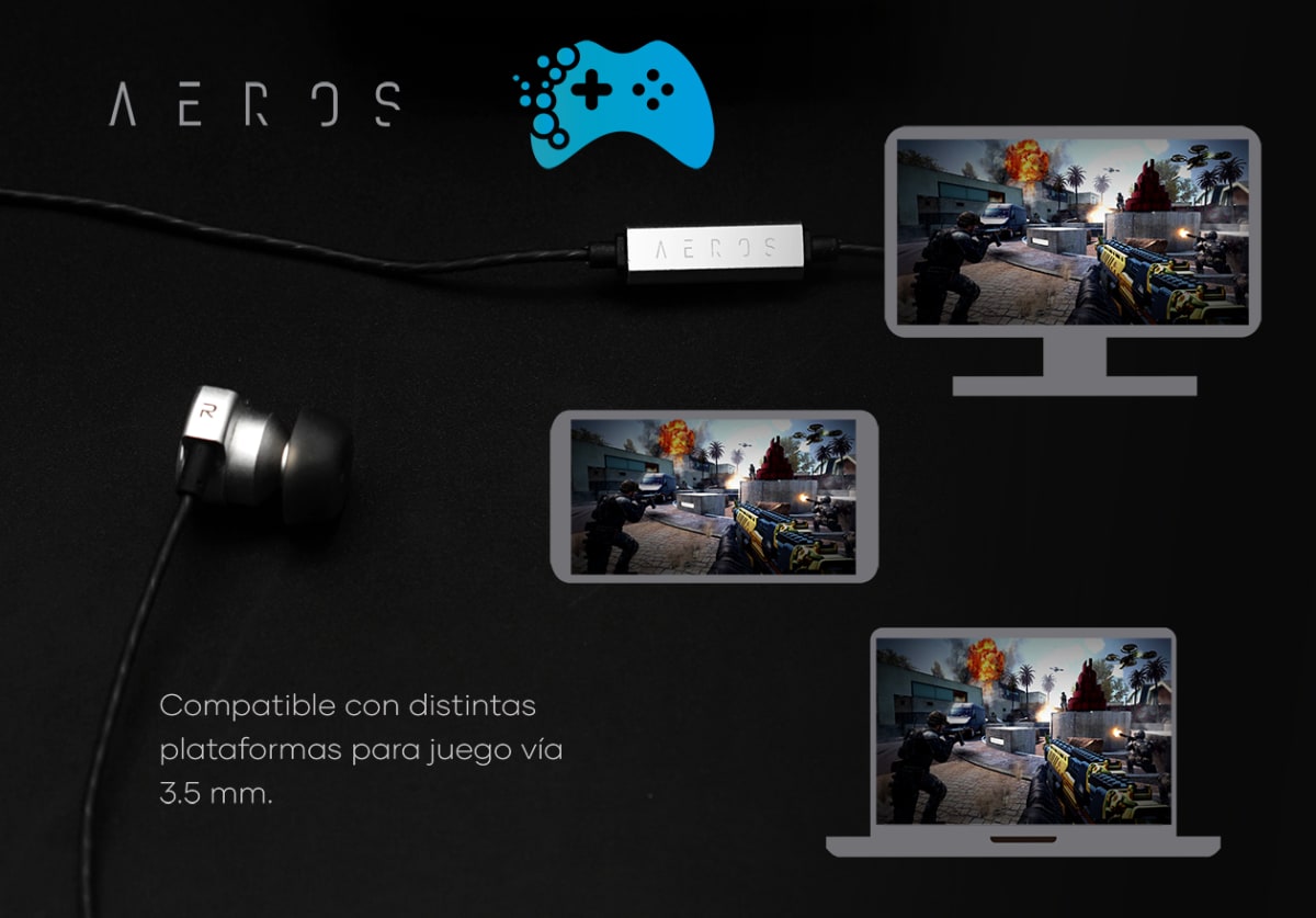 AUDIFONO PROFESIONAL AUDIO GAMER SONIDO 3D MET. SKIN AERO4