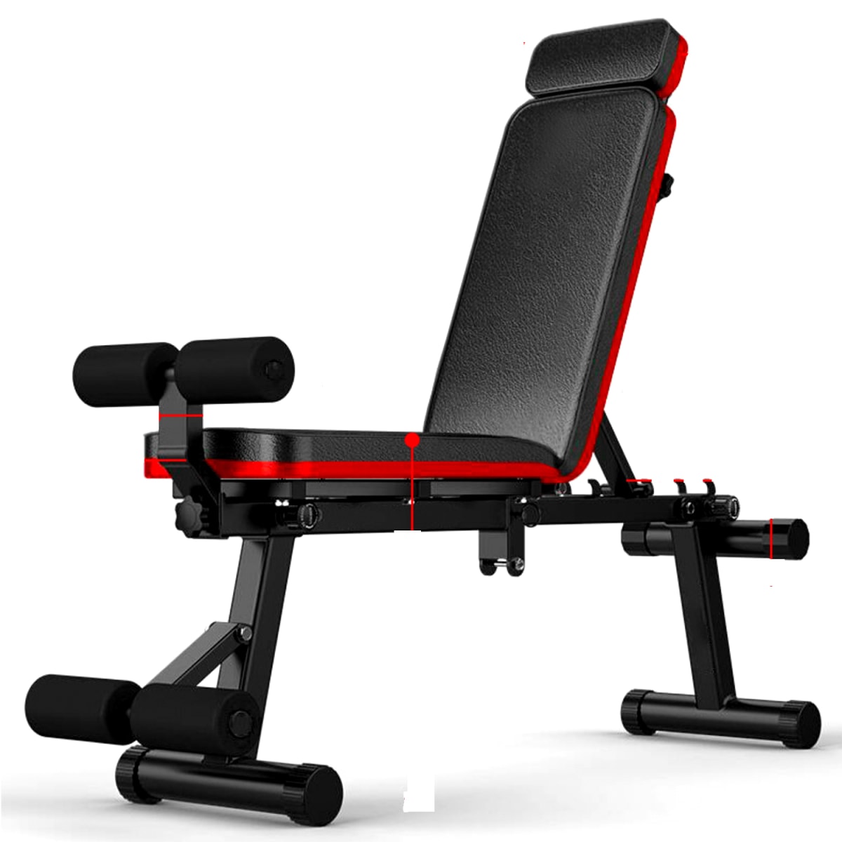 Banqueta de Ejercicios Multifuncional Reclinable1