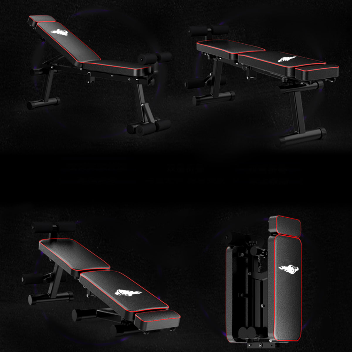 Banqueta de Ejercicios Multifuncional Reclinable8