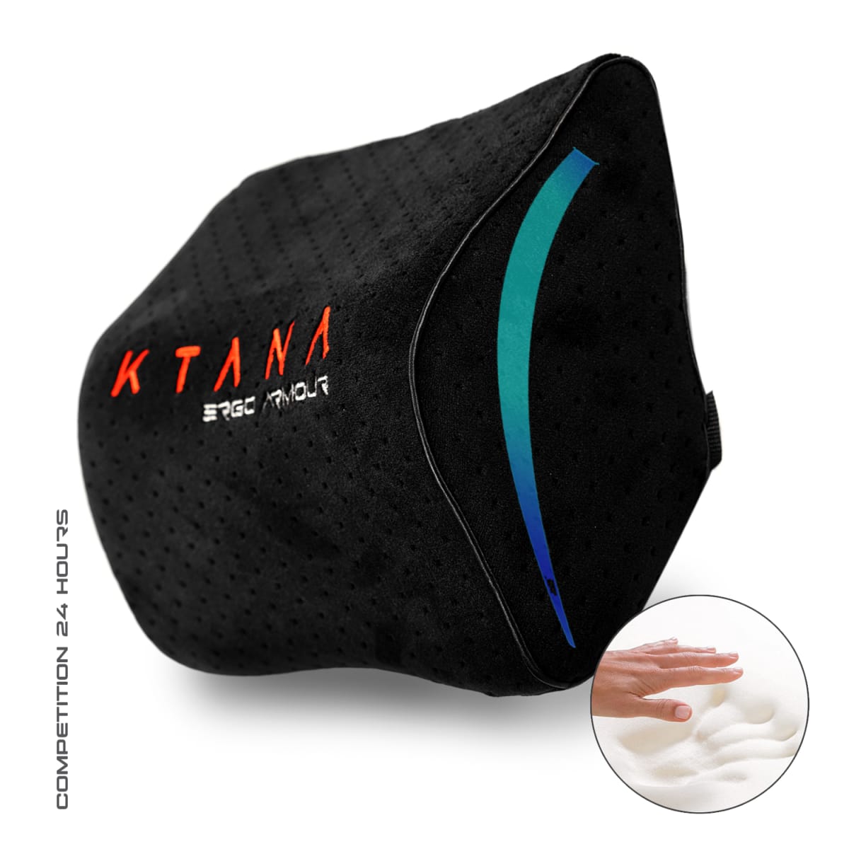 Cojín Almohada Ergonómico Memory Foam Gamer Ktana Negro1