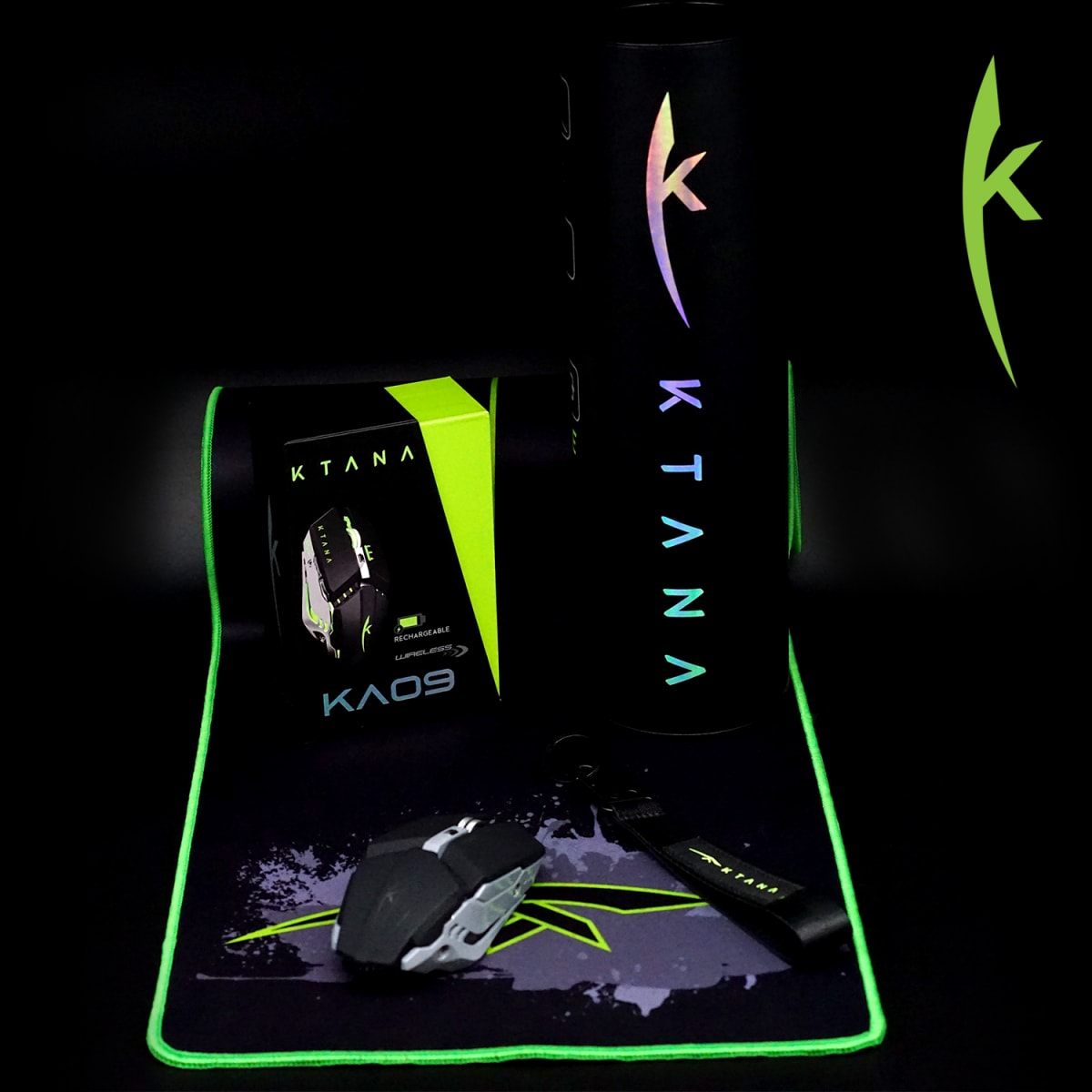 Kit Gamer Mouse + Pad Mouse + Llavero de Regalo Ktana3