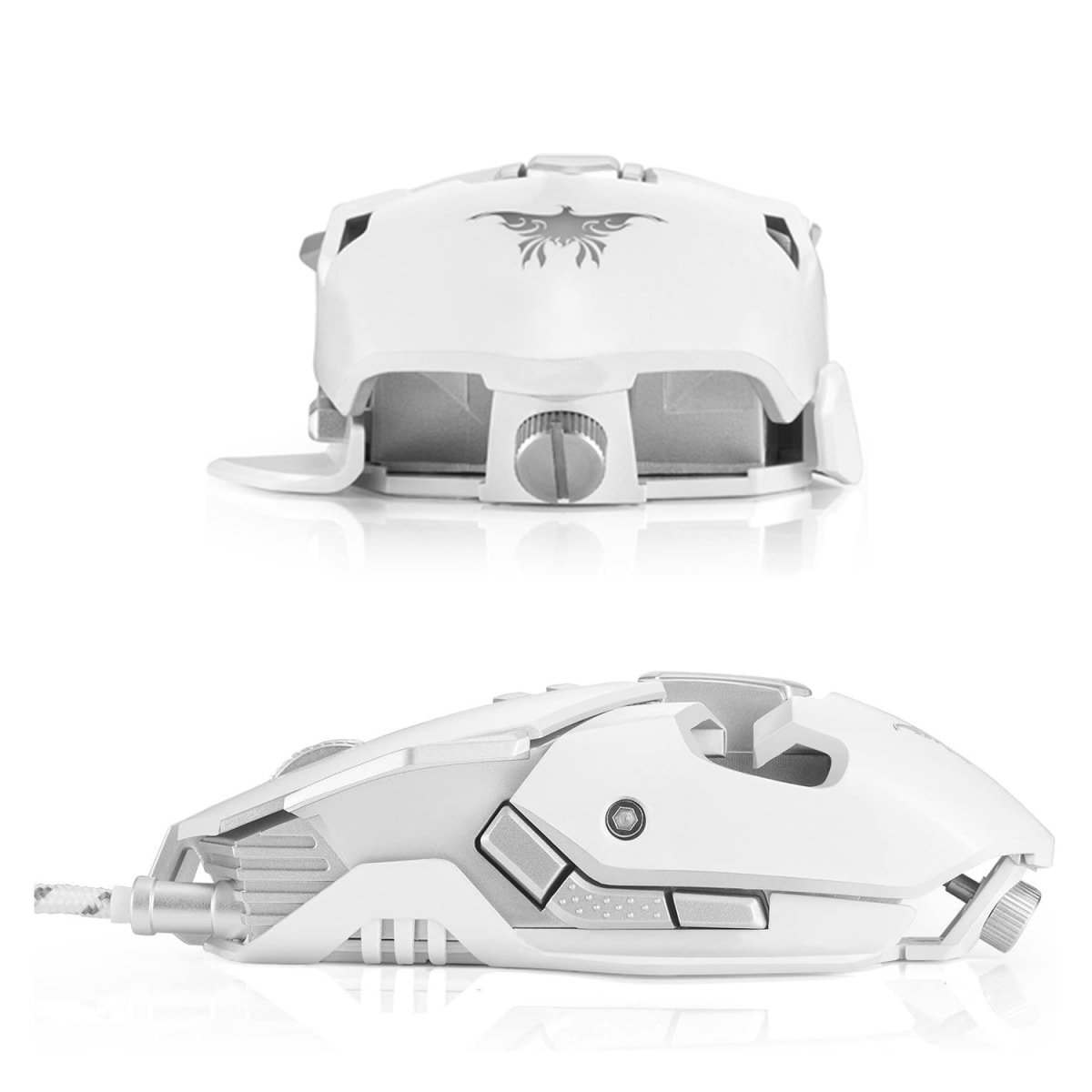 Mouse Gamer Profesional CW 50 Combatwing White3