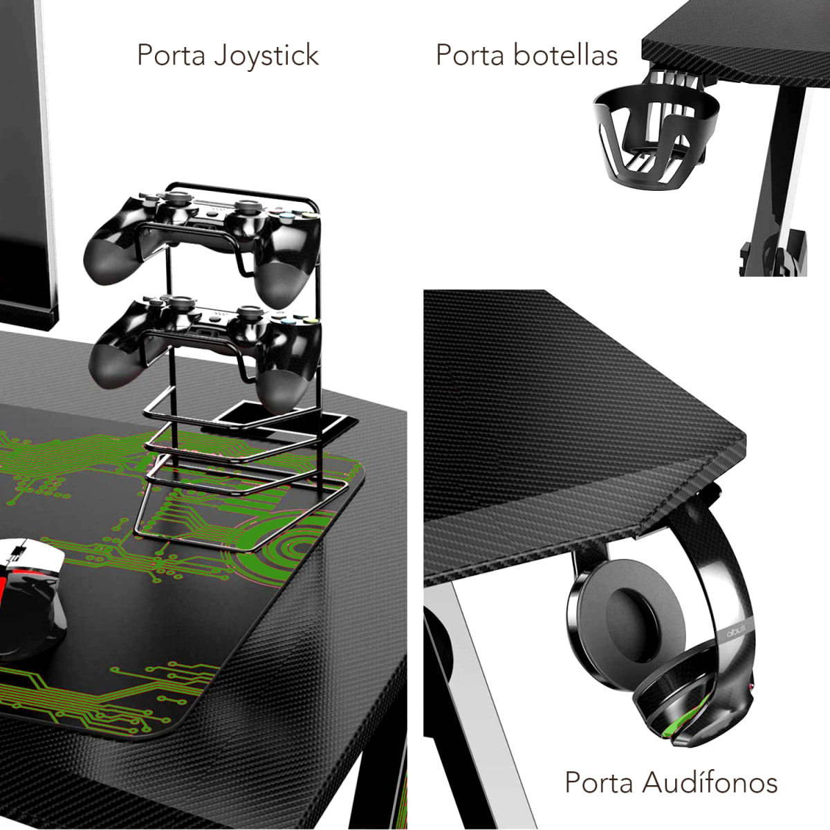ESCRITORIO GAMER GALAXHERO COLOR NEGRO VERDE2