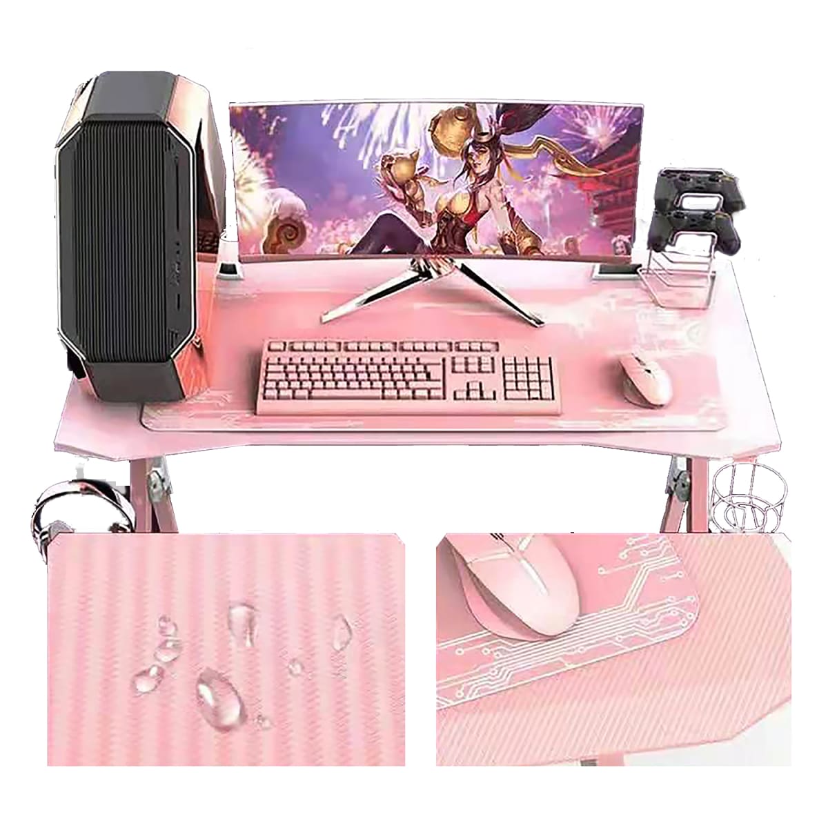 ESCRITORIO GAMER GALAXHERO COLOR Rosado2
