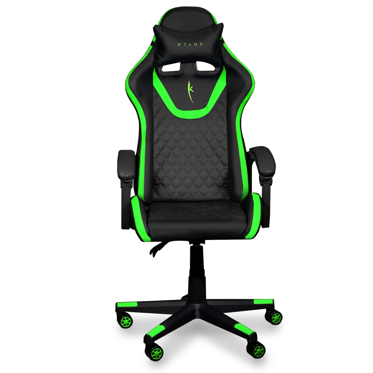 Silla Gamer modelo Ergo Prime Ktana Negra - Verde7
