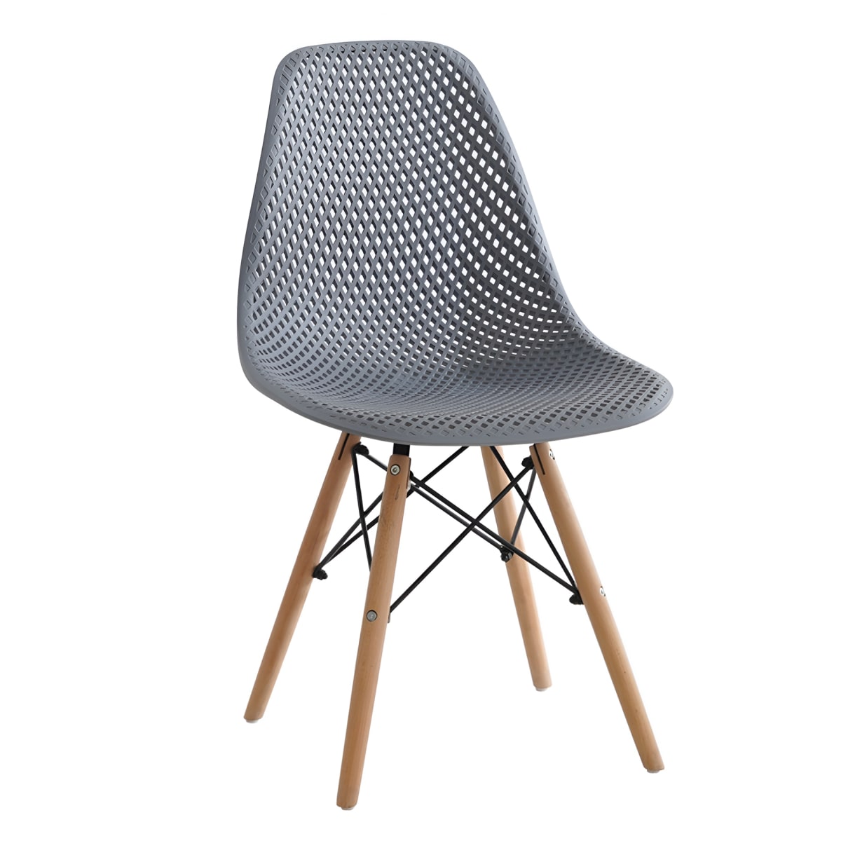 Kit 4 sillas modelo Eames diseño Smarthome color Gris4