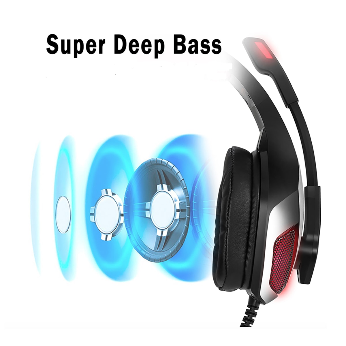 Audífono Gamer Profesional Kotion Each Negro-Azul5