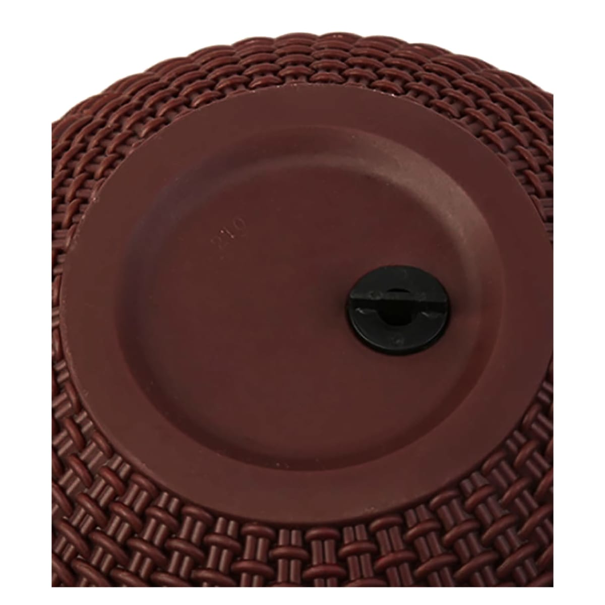 Kit 2 Maceteros Colgante Plástico Diseño Ratan Café5