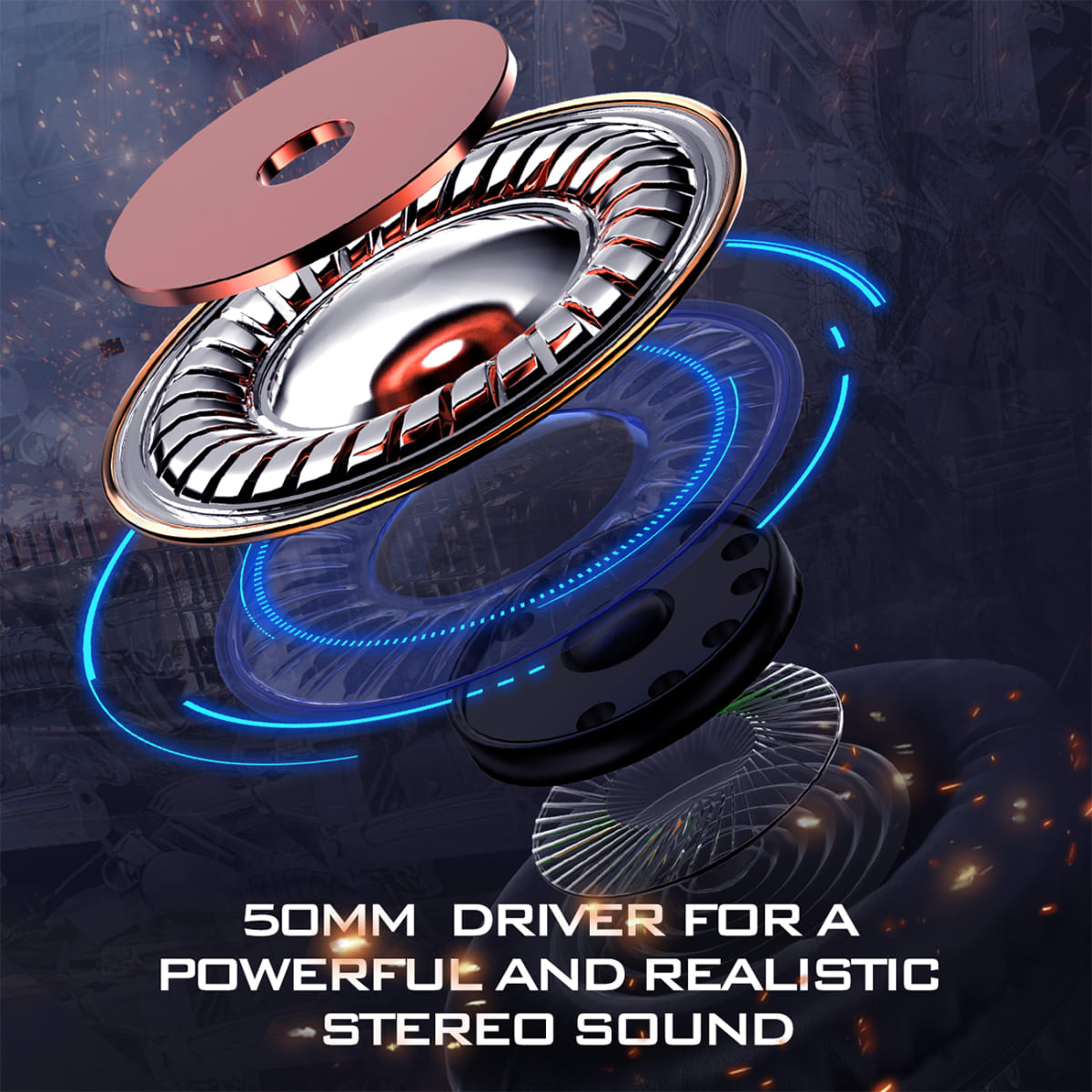 Audífonos Gamer para Ps4 Pc Xbox One Onikuma K19 Diseño5