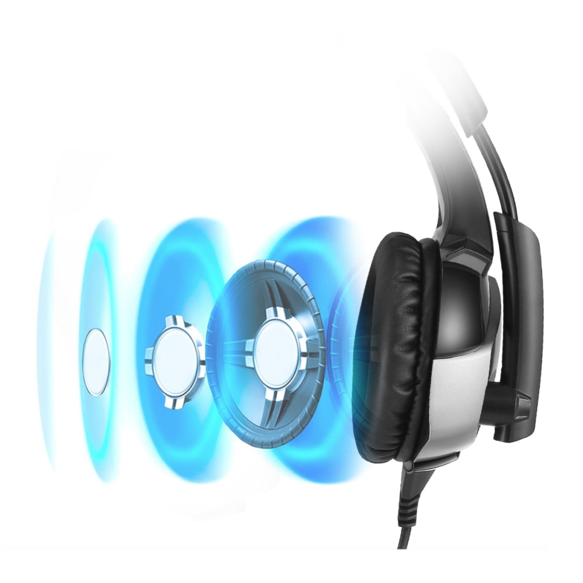 Audífono GAMER PROF Xbox One, PS4, PC ONIKUMA K55