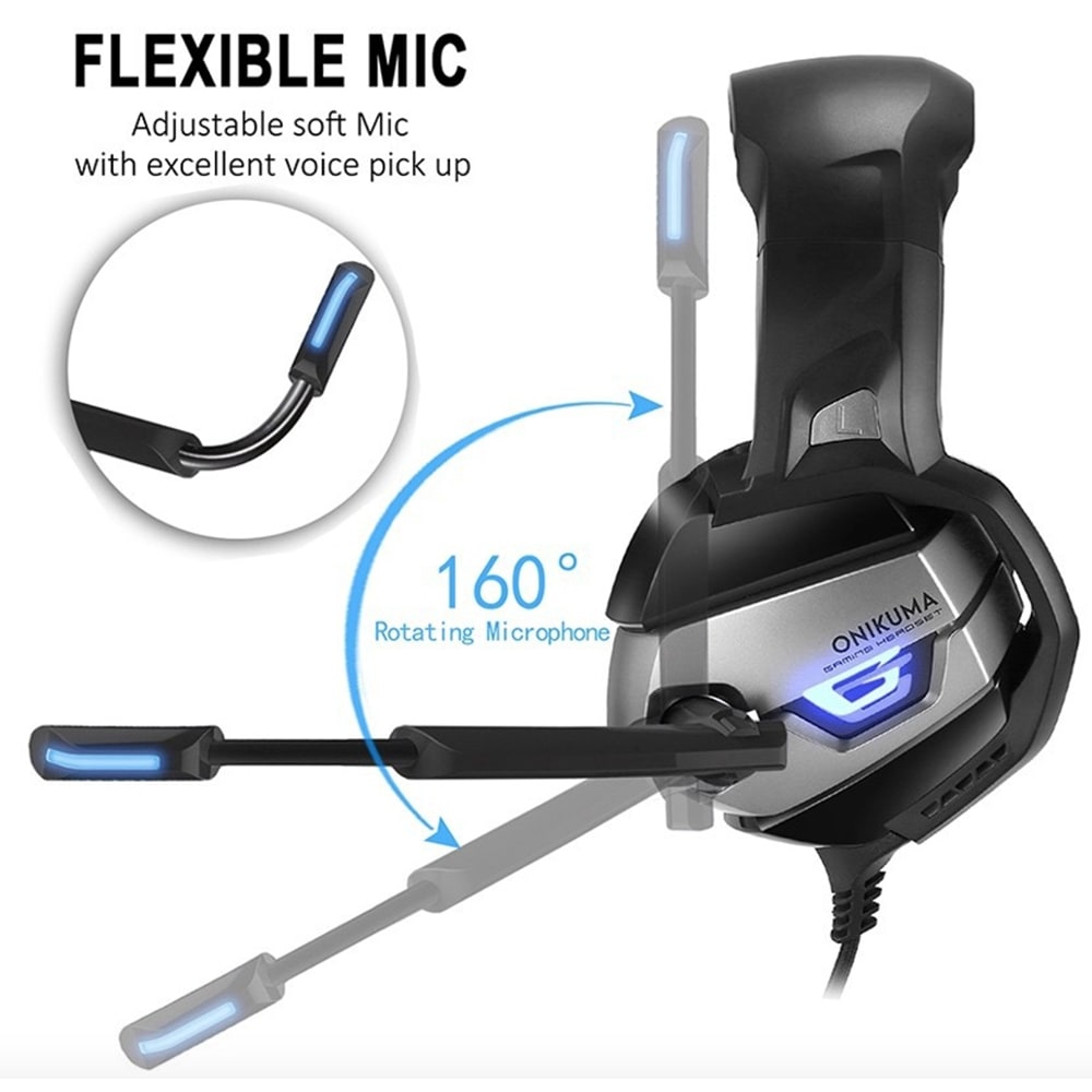 Audífono GAMER PROF Xbox One, PS4, PC ONIKUMA K54