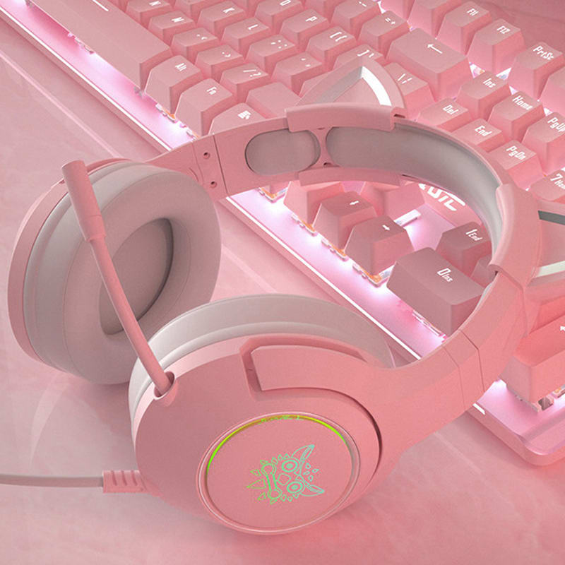 AUDIFONO GAMER MUJER ONIKUMA ROSADO K94