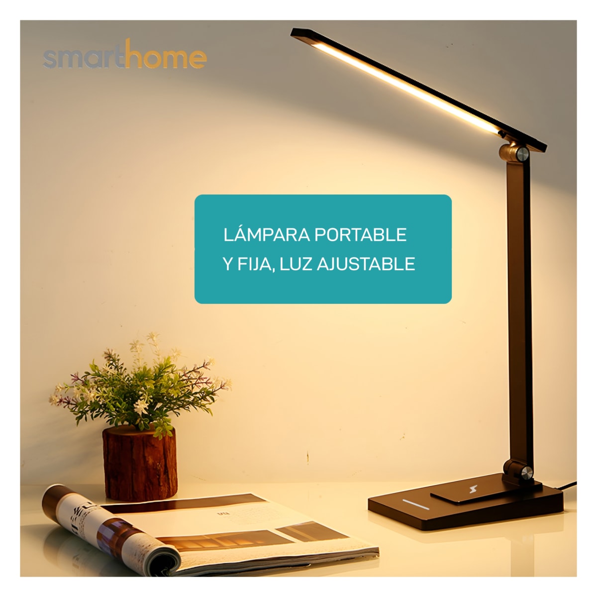Lámpara Led de Aluminio Recargable4