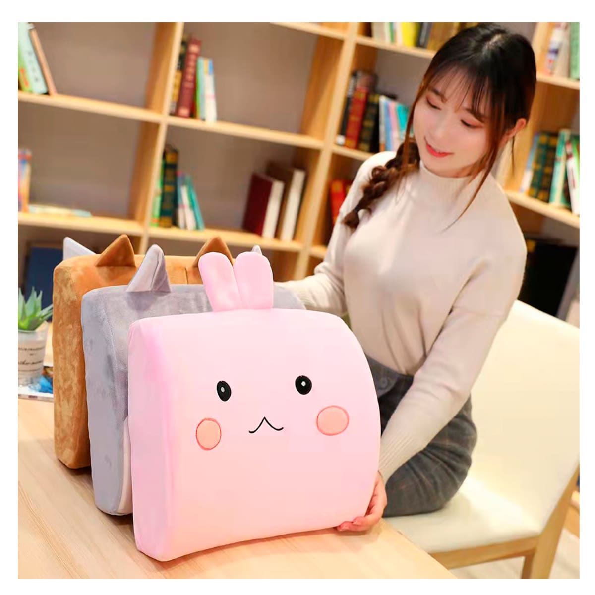 Cojín lumbar Infantil Rosa Diseño Ktana2