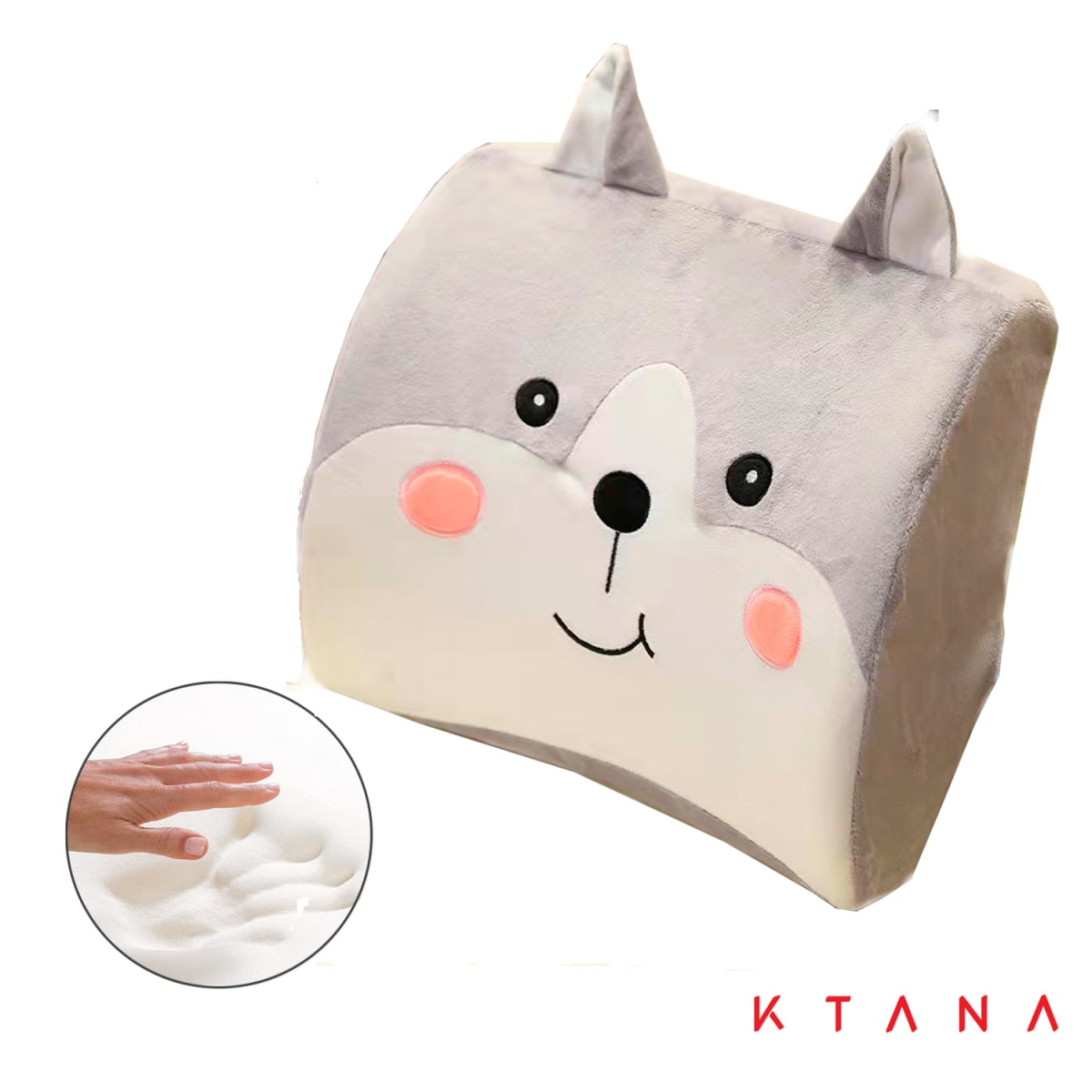 Cojín Lumbar Infantil Gris Diseño Ktana1