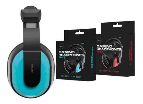 AUDIFONO GAMER PS4, PC, CONSOLAS, CELULARES DBLUE M47 ROJO2