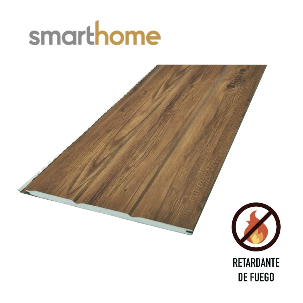 Kit 10 Planchas Siding Metal Extra Grosor 20 mm Color Oregón1