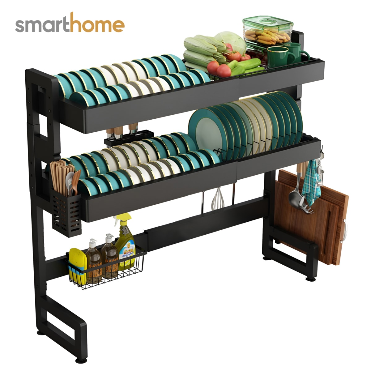 Secador de Platos Extra Grande Sobre Mesón2