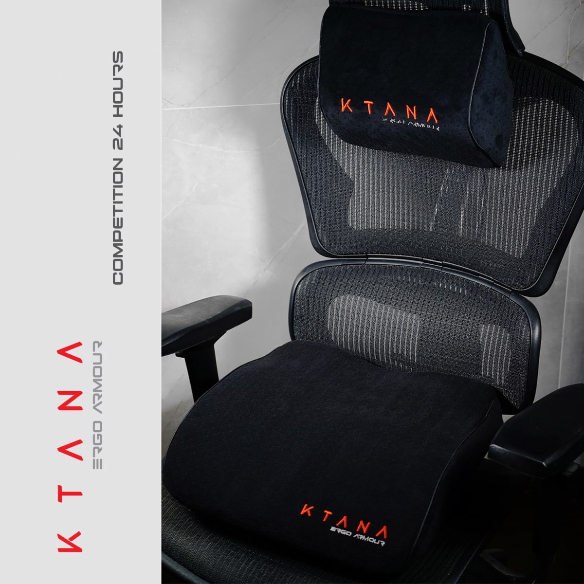 Cojín Ergonómico Memory Foam Gamer Ktana Negro4